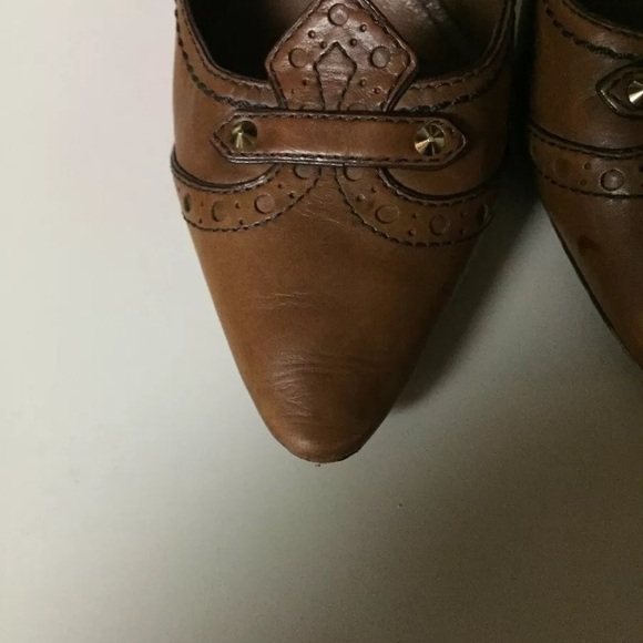 LOUIS VUITTON LV Spectator Stud Pump Cognac SIZ 37 - Picture 7 of 8